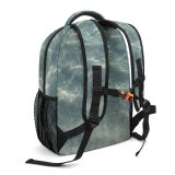yanfind Children's Backpack Ocean Ripples Sea Bird's  Underwater Liquid Clean Preschool Nursery Travel Bag
