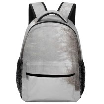 yanfind Children's Backpack Grey Outdoors Snow Blizzard Storm Winter Preschool Nursery Travel Bag