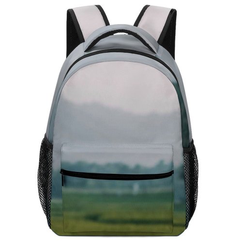 yanfind Children's Backpack Field Grassland Outdoors Countryside Paddy Plant Vegetation Grey Stock Preschool Nursery Travel Bag