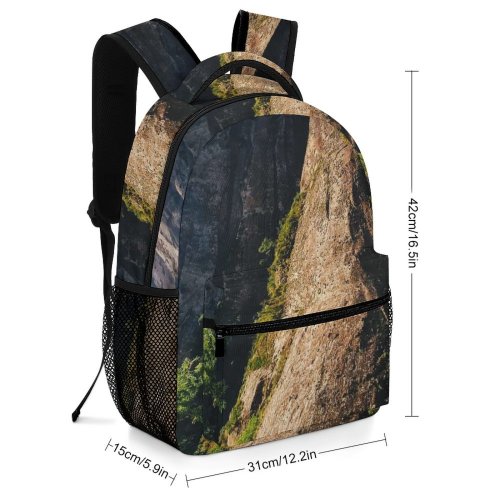 yanfind Children's Backpack Cliff Outdoors  Range Scenery Plateau Peak Preschool Nursery Travel Bag
