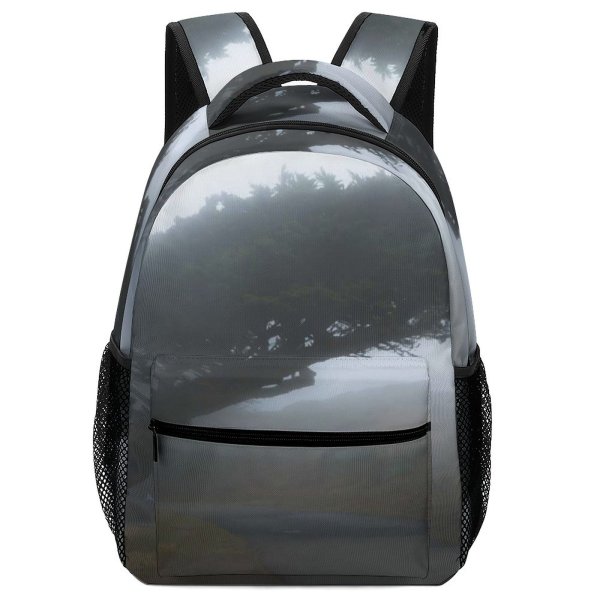 yanfind Children's Backpack Fog Outdoors Mist Grey Point Reyes National Seashore Inverness United States Landscape Preschool Nursery Travel Bag