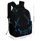 yanfind Children's Backpack Dark Design Artsy Illuminated Insubstantial Technology Light Neon Art Led Conceptual Preschool Nursery Travel Bag