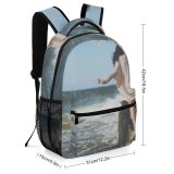 yanfind Children's Backpack Girl Coast Sand Pillars Daytime Beach Wear Outdoors Seashore Shore Preschool Nursery Travel Bag