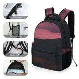 yanfind Children's Backpack Dawn Scenery Promontory Sky  Sunlight Panorama Sunset Dusk Italia Outdoors Preschool Nursery Travel Bag