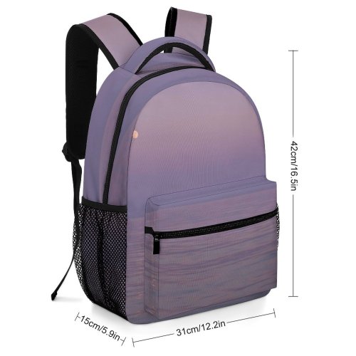 yanfind Children's Backpack Grey Outdoors Sky Sunset Maldive Islands Мальдивы Sunrise Dawn Dusk Horizon Preschool Nursery Travel Bag