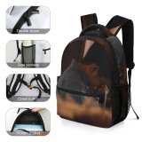 yanfind Children's Backpack Crying Concentration Dark Room Sad Lonely Wear Portrait Preschool Nursery Travel Bag