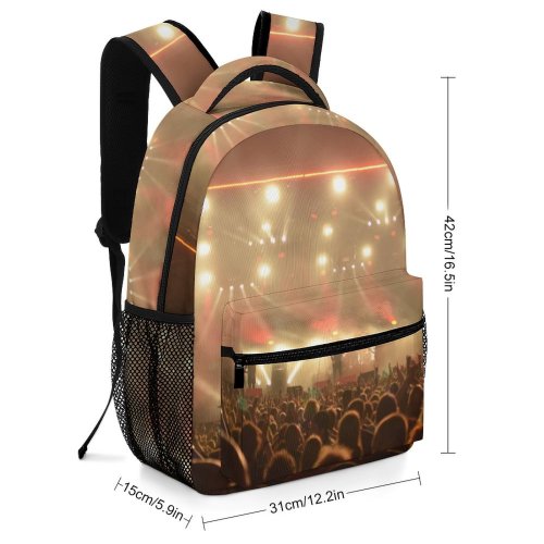 yanfind Children's Backpack Festival Performance Lights Crowd Audience Event Paradise Applause Musician Rave Preschool Nursery Travel Bag