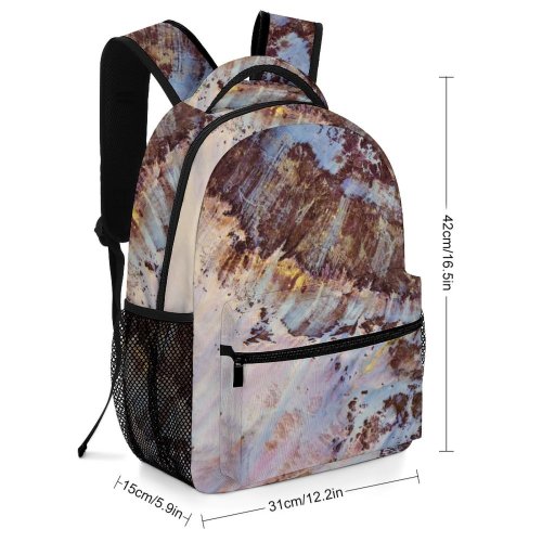 yanfind Children's Backpack Chad Rust Art Ennedi Plateau Absract Landscape  Geological Geographical Land Sat Preschool Nursery Travel Bag
