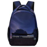 yanfind Children's Backpack Farm Evening Silhouette Sky Field Trees Countryside Preschool Nursery Travel Bag
