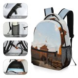 yanfind Children's Backpack Building Castle Trakai   Architecture Waterfront Тракай Литва Dock Pier Port Preschool Nursery Travel Bag