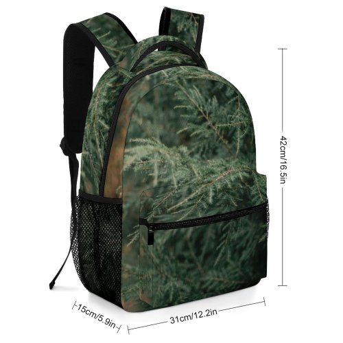 yanfind Children's Backpack Abies Tree Greenery Pine Portland Plant Branches Fir Larch Spruce Preschool Nursery Travel Bag