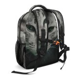 yanfind Children's Backpack Young Grey Pet Kitten Portrait Tabby Curiosity Cute Little Sit Cat Preschool Nursery Travel Bag