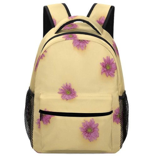 yanfind Children's Backpack Floral Purple Beautiful Pastel Design Flowers Garden Abstract Flora Petals Art Daisies Preschool Nursery Travel Bag