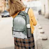 yanfind Children's Backpack Pine Leopard Snowing Frozen Fir Elegant Winter Outdoors Scenic Woods Conifer Portrait Preschool Nursery Travel Bag