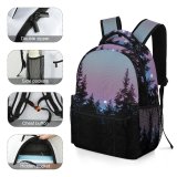 yanfind Children's Backpack Abies Pine Plant Woodland Forest Spruce  Pictures Outdoors Grey Tree Preschool Nursery Travel Bag