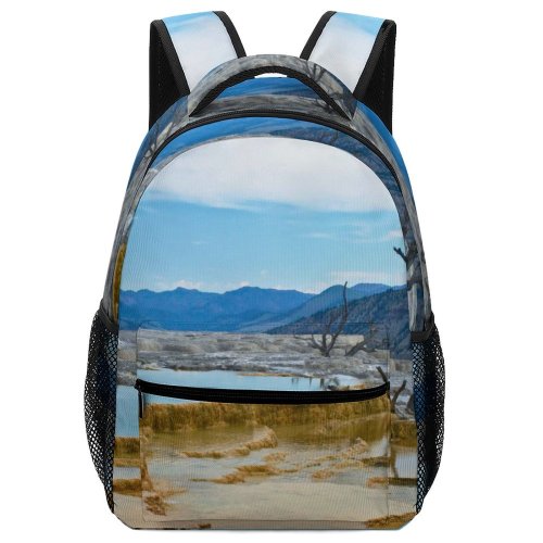 yanfind Children's Backpack Mammoth Hot Rocks Scenery Range Lake Tree  Yellowstone Dead Wilderness Preschool Nursery Travel Bag