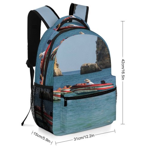 yanfind Children's Backpack Boat Fisherman Fishing Cliff Preschool Nursery Travel Bag