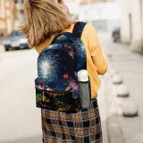 yanfind Children's Backpack Festival Dark Illuminated Lights Fireworks Evening Energy Event Light Explosion Outdoors Preschool Nursery Travel Bag