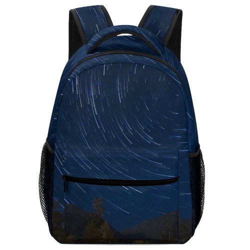 yanfind Children's Backpack Dark Exploration Astrology Science Landscape Space Light Galaxy Astronomy Outdoors Woods Starry Preschool Nursery Travel Bag