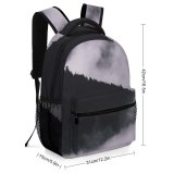 yanfind Children's Backpack Fog Outdoors Plant Tree  Mist Abies Fir Winter Stock Preschool Nursery Travel Bag