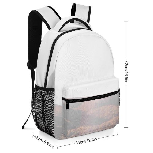 yanfind Children's Backpack  Light Outdoors  Range Sunlight Scenery Grey Sky  Cool Tree Preschool Nursery Travel Bag
