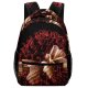 yanfind Children's Backpack Feuerwerk Silvester Fiery Dark Organism Fireworks Fte Event Graphics Art Preschool Nursery Travel Bag