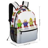 yanfind Children's Backpack Family Children Hands Together Share Sharing Diversity Community Society Generation Kindergarten Love Preschool Nursery Travel Bag