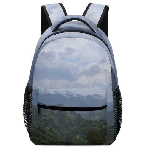yanfind Children's Backpack Francia Rural Countryside Serraval Pasture Trave Farm Wallpapers Pictures Grassland Cloud Preschool Nursery Travel Bag
