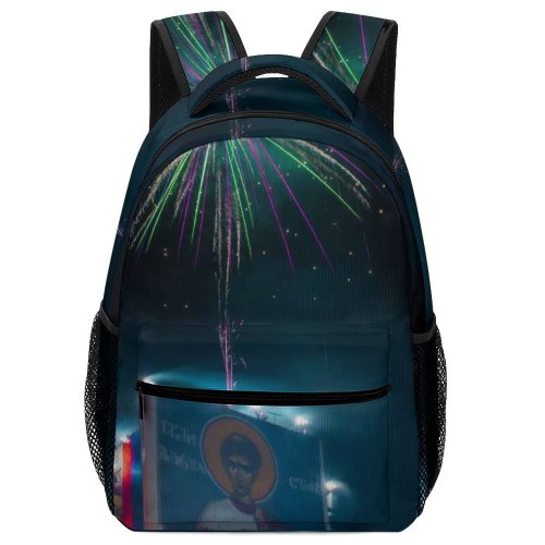 yanfind Children's Backpack Festival Dark Illuminated Lights Vacation Fireworks Firework Evening Colorful Event Light Preschool Nursery Travel Bag