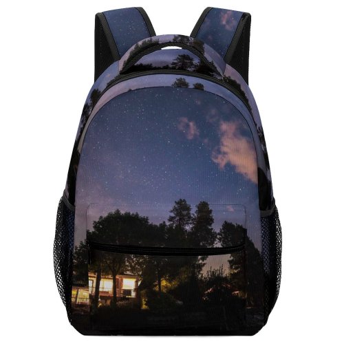 yanfind Children's Backpack Dark Astrology Scenery Science Evening Space Galaxy Cosmos Astronomy Outdoors Scenic Starry Preschool Nursery Travel Bag