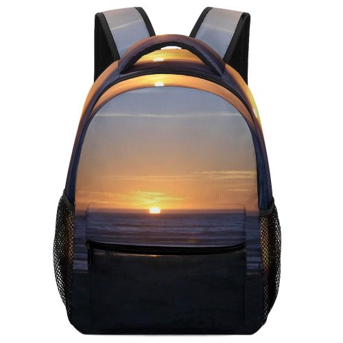 yanfind Children's Backpack Abstract Dreams Sky Horizon Sunset Sea Ocean Sunrise Beach Evening Preschool Nursery Travel Bag