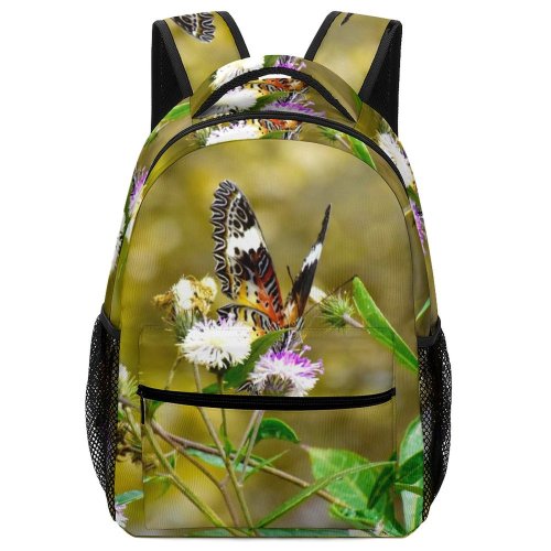 yanfind Children's Backpack Butterfly Insect Invertebrate Flower Monarch Plant Flowerandbutterfly Tree Beautiful  Birds Pollen Preschool Nursery Travel Bag