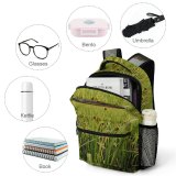 yanfind Children's Backpack Birds Field Nepal Grass Domain Rural Plant Public Outdoors Farm Wallpapers Preschool Nursery Travel Bag