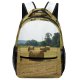 yanfind Children's Backpack Field Fields Hay Sunny Sunshine Summer Bay Bale Area Pad Preschool Nursery Travel Bag