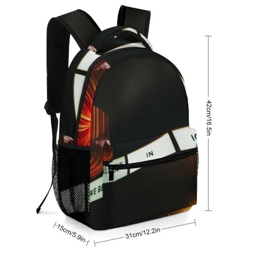 yanfind Children's Backpack Dark Design Illuminated Lamp Technology Travel Light Display Outdoors Signage Art Conceptual Preschool Nursery Travel Bag