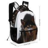yanfind Children's Backpack Dog Pet Vertebrate Canidae Carnivore Sakhalin Wolfdog Preschool Nursery Travel Bag