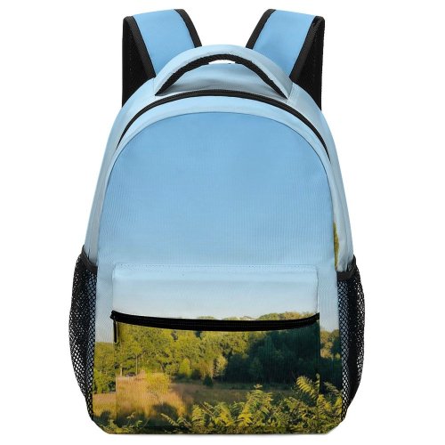 yanfind Children's Backpack Field Grassland Outdoors Countryside Farm Rural Meadow Pasture Ranch Grazing Plant Tree Preschool Nursery Travel Bag
