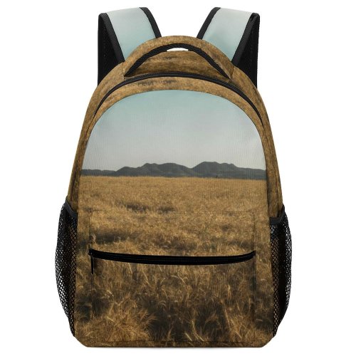 yanfind Children's Backpack Field Outdoors Grassland Savanna Grass Plant Landscape Menifee  Usa Land Countryside Preschool Nursery Travel Bag