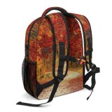 yanfind Children's Backpack Forest Desktop Autumn Colorful Woods Fall Leaves Road Path Trees Colourful Preschool Nursery Travel Bag