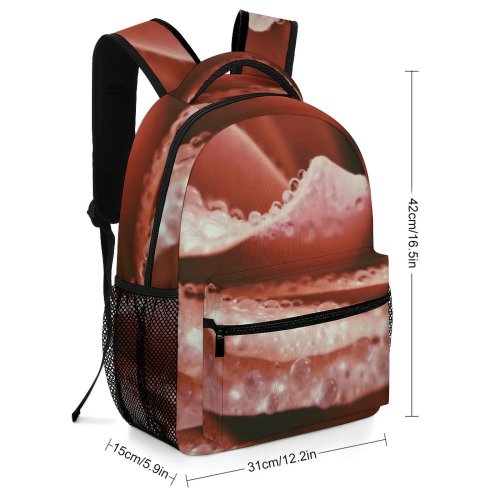 yanfind Children's Backpack  Flower Plant Rose Petal Burger Macro Preschool Nursery Travel Bag