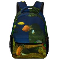 yanfind Children's Backpack Fish Aqua Aqarium Sea Ocean Fishing Nemo Summer Visit Educational Colourful Freshwater Preschool Nursery Travel Bag