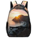 yanfind Children's Backpack Cristo Rei Timor Leste Coast Ocean Beach Sky Travel Sunrise Sunset Dili Outdoors Preschool Nursery Travel Bag