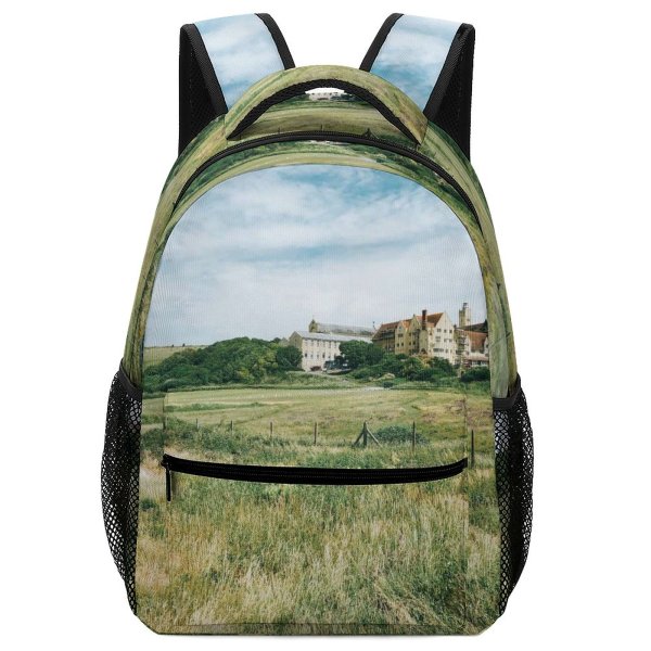 yanfind Children's Backpack Grassland Outdoors Grass Field Plant Brighton Countryside Uk Rural Farm Land Meadow Preschool Nursery Travel Bag