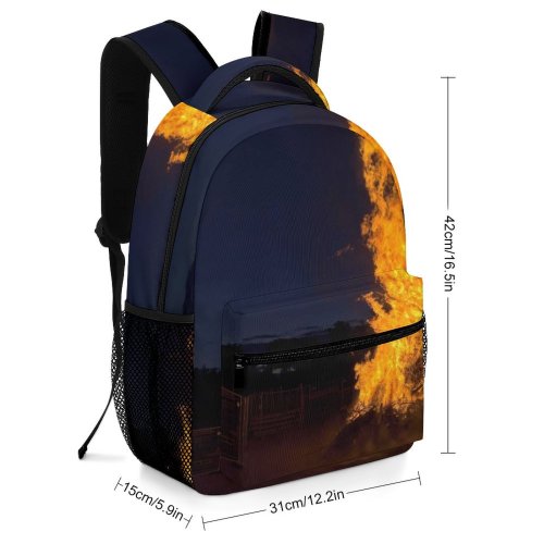 yanfind Children's Backpack Midsummer Wallpapers Pictures Stock Fire Sunset Free Burning Flame Hot Bonfire Preschool Nursery Travel Bag
