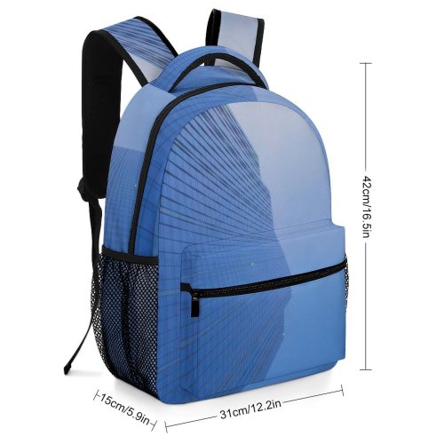 yanfind Children's Backpack Building City High Rise Town Urban Office Architecture Riverside Chicago Usa Preschool Nursery Travel Bag