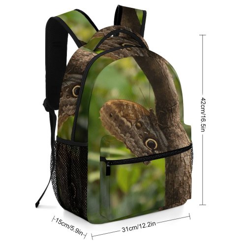 yanfind Children's Backpack Butterfly Lizard Reptile Insect Invertebrate Plant Tree Moth Trunk Public Domain Preschool Nursery Travel Bag