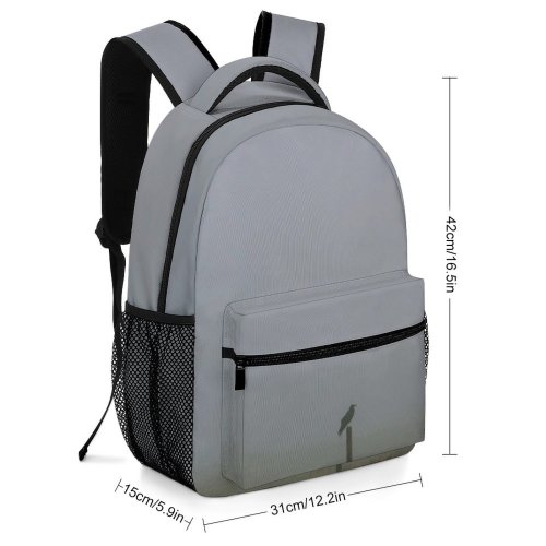 yanfind Children's Backpack Fog Outdoors Birds Mist Grey Preschool Nursery Travel Bag