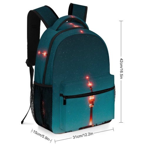 yanfind Children's Backpack Czech Dark Exploration Observatory Lights Science Landscape Evening Travel Space Light Galaxy Preschool Nursery Travel Bag