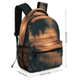 yanfind Children's Backpack Estonia Dusk Sunset Branch Sky Leaves Tree Sea Stock Preschool Nursery Travel Bag