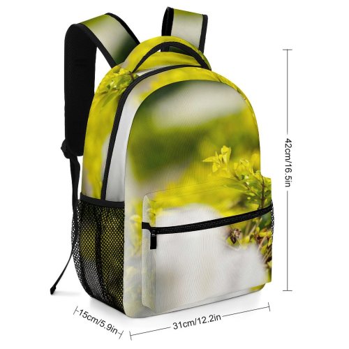 yanfind Children's Backpack Fence Picket Sad Dead Old Autumn Withered Leaf Plant Stock Preschool Nursery Travel Bag